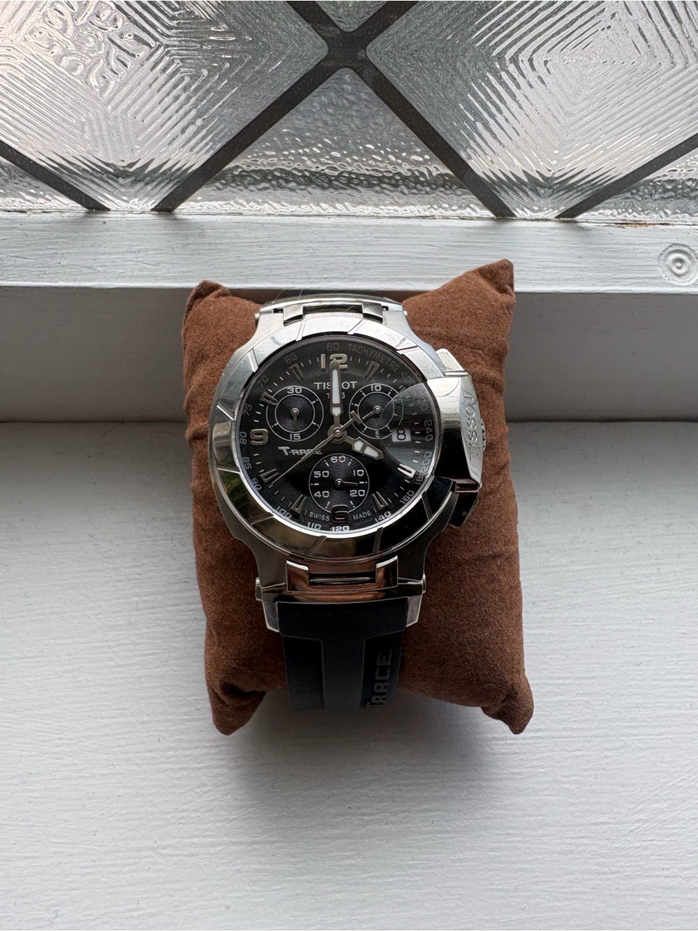 Tissot Black Dial T-Race Women’s Chronograph with Silver Case